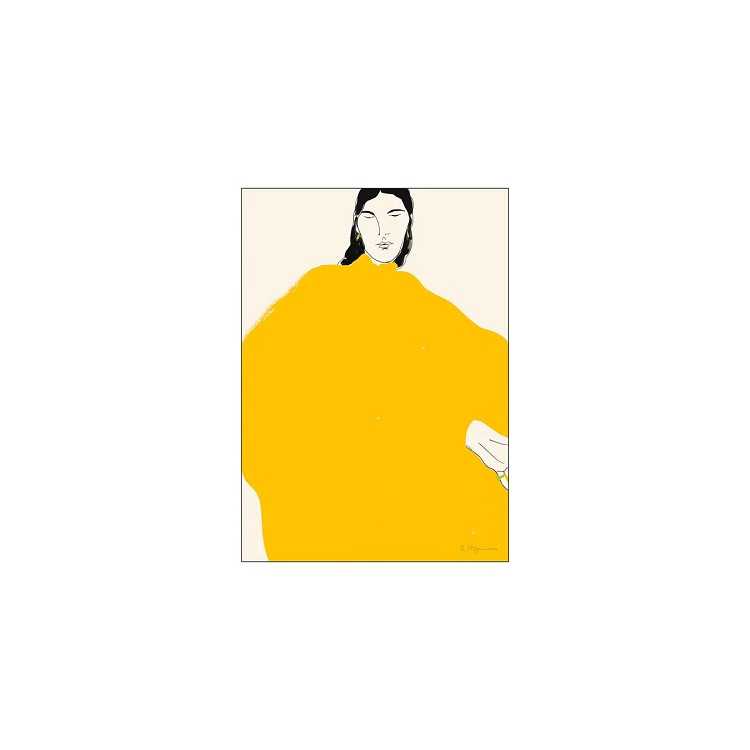 YELLOW DRESS POSTER 70 X 100 CM ROSIE MCGUINESS
