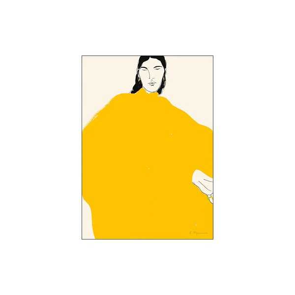 POSTER VESTIDO AMARELO 70 X 100 CM...