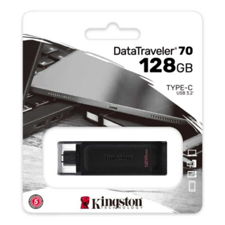 CLE USB-C FLASH 128 GO 3.2 GEN1 DATA TRAVELER 70