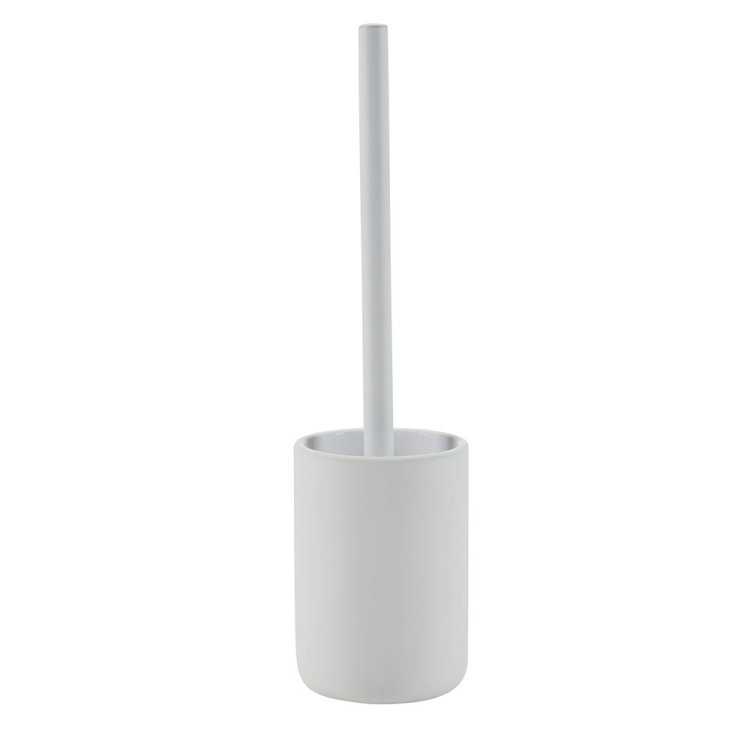 WHITE SMOOTH CERAMIC TOILET BRUSH