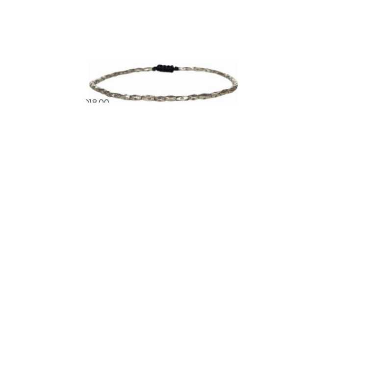 BRACELET SILVER MEN 01 PERLES DE VERRE ET ARGENT