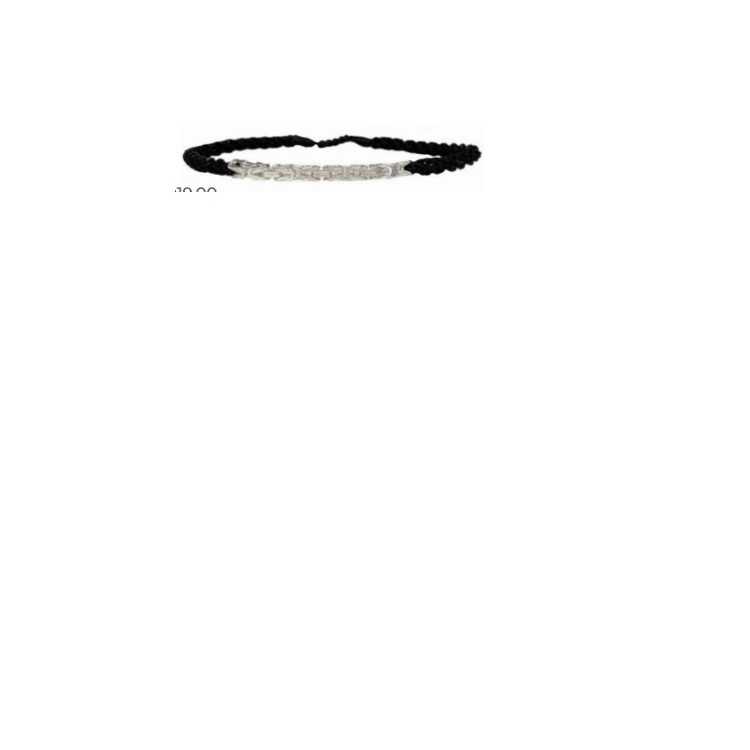 BRACELET SILVER MEN 09 PERLES DE VERRE ET ARGENT