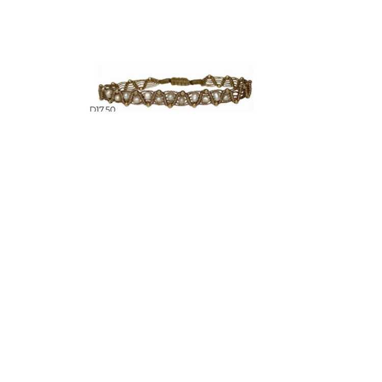 COLORS-WEB 14K FRESHWATER PEARLS AND GOLD BRACELET