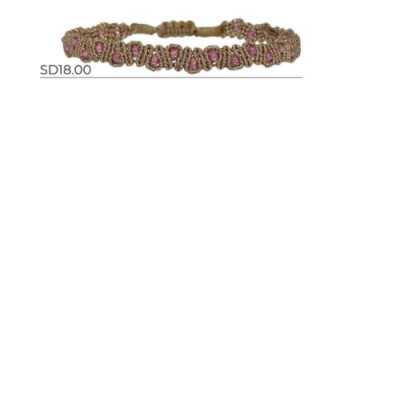 BRACELET TOURMALINE ROSE...