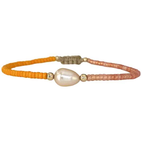 BRACELET GYPSY 04 PIERRES SEMI-PRECIEUSES PERLES ARGENT