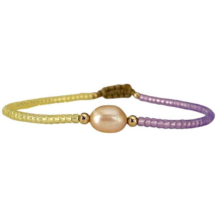 BRACELET GYPSY 04 PIERRES SEMI-PRECIEUSES PERLES ARGENT