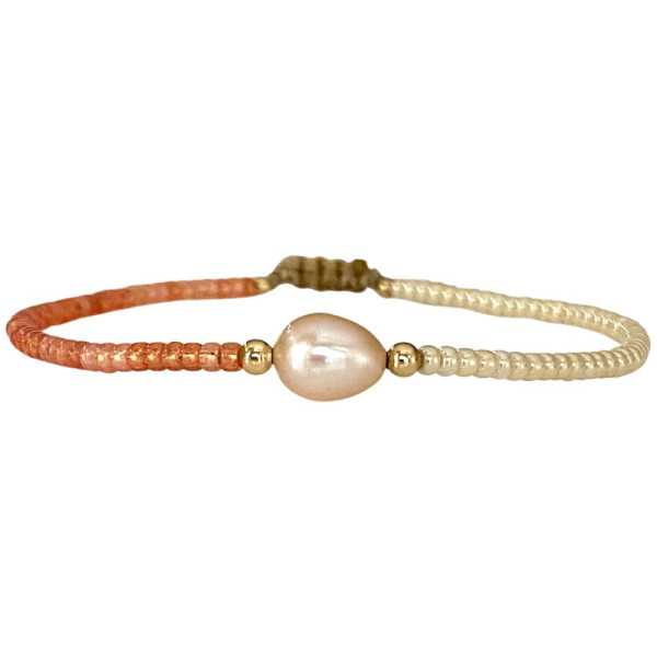 BRACELET GYPSY 04 PIERRES SEMI-PRECIEUSES PERLES ARGENT