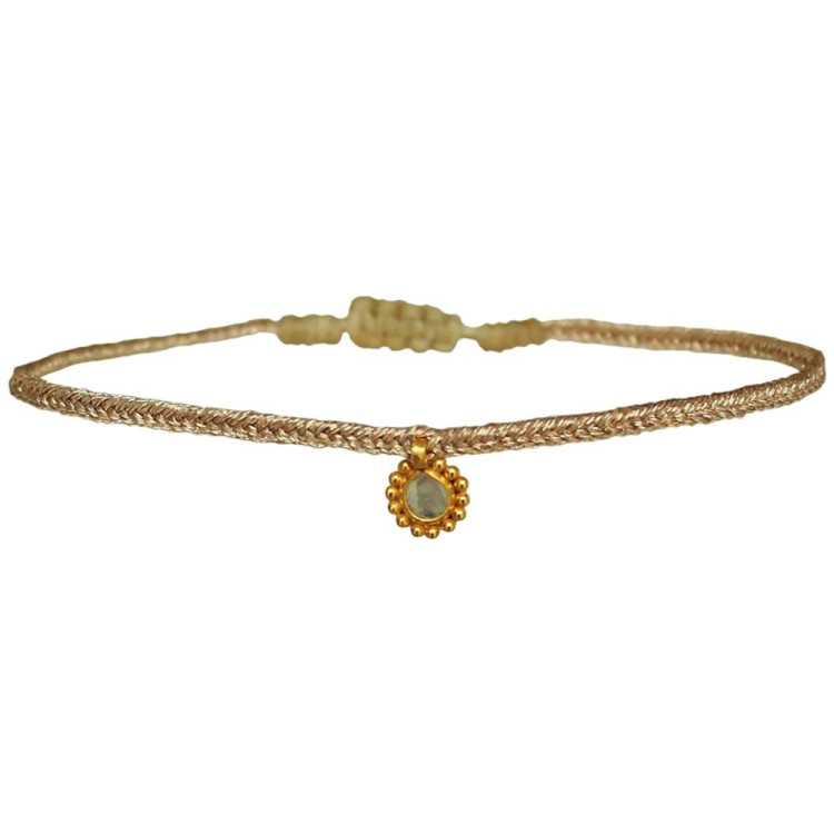 BRACELET DIAMANT TRANCHE SUSPENDU SERTISSAGE VERMEIL