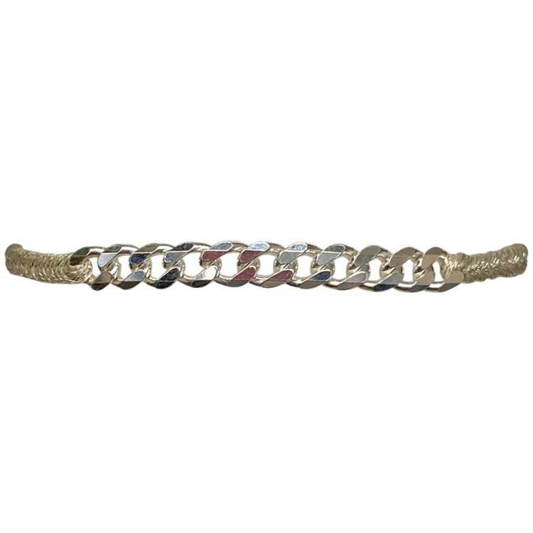 BRACELET CURVE 02 OR 24 CARAT 4.5 MM EPAISSEUR