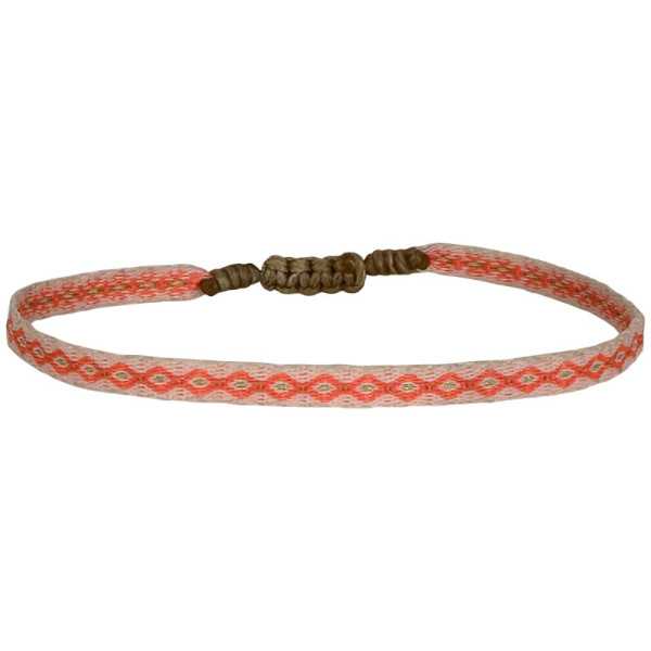 LOT MT40 NEON TISSE À LA MAIN ORANGE, ROSE, BEIGE ET VERT