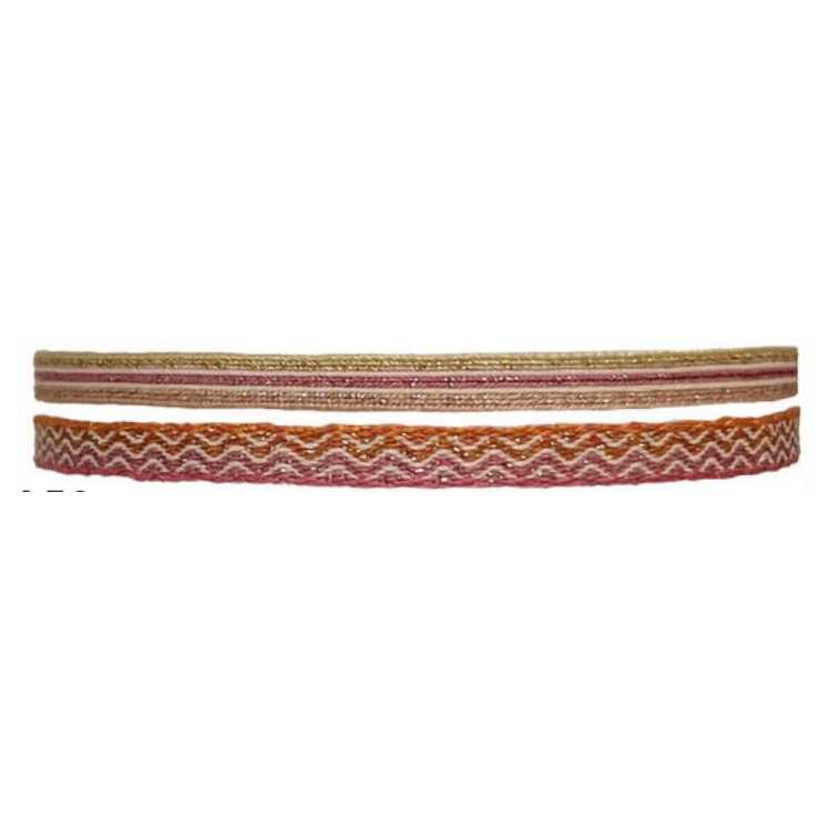 LOT MT40 SPARKLE TISSE À LA MAIN TONS ORANGE, ROSE ET OR