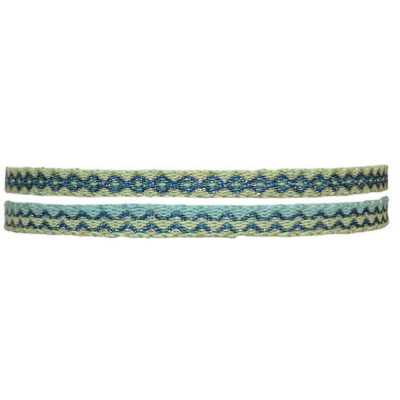 LOT MT40 SPARKLE TISSE À LA MAIN TONS BLEU ET VERT