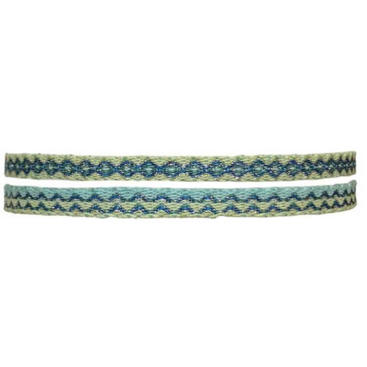 LOT MT40 SPARKLE TISSE À LA MAIN TONS BLEU ET VERT