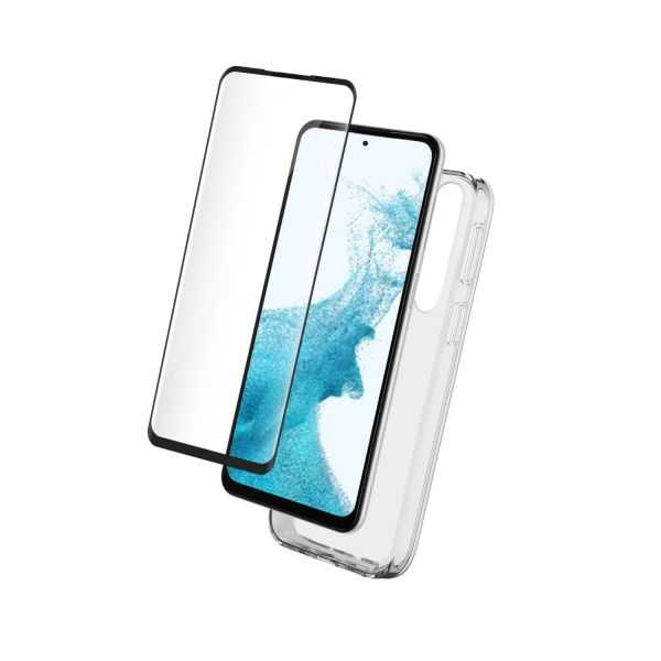 COQUE ET VERRE TREMPE 2.5D POUR GALAXY G A54 5GTRANSPARENT