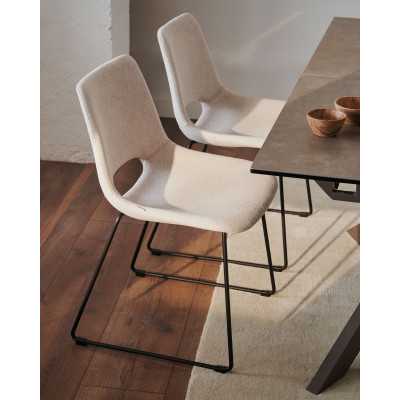 ZAHARA CHAIR CHENILLE BEIGE... 2