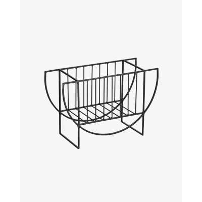 PORTE-REVUES AUBREY FER NOIR