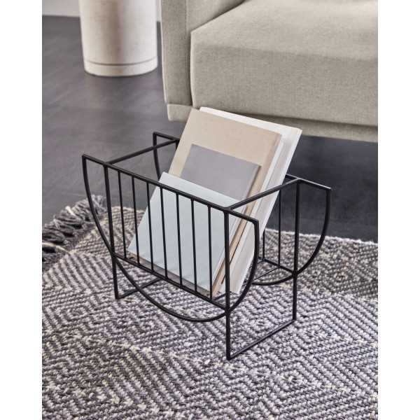 PORTE-REVUES AUBREY FER NOIR