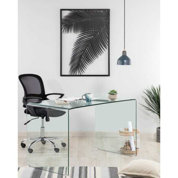 BUREAU BURANO 125 X 70 CM EN VERRE