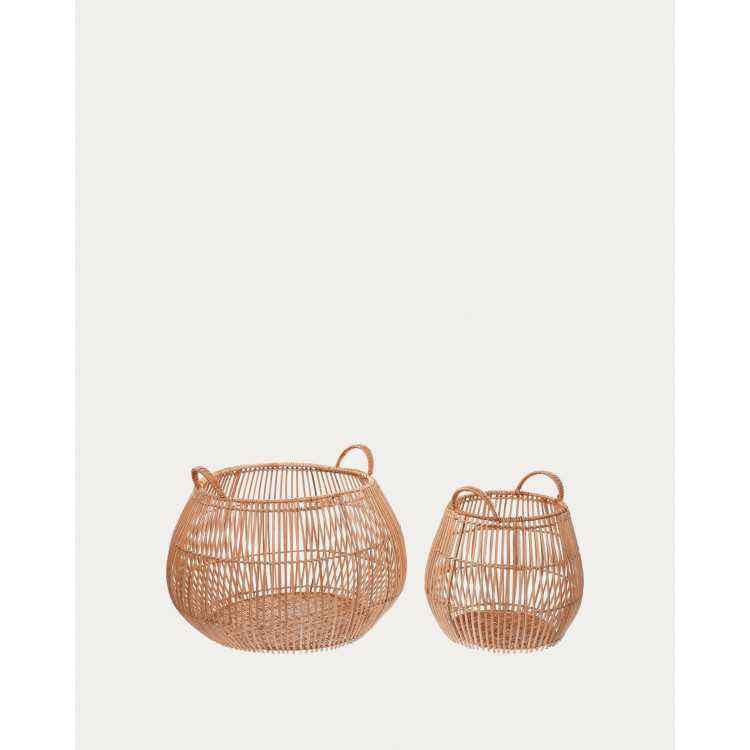 DAYA CONJUNTO DE 2 ERS 100% RATTAN ACABAMENTO NATURAL