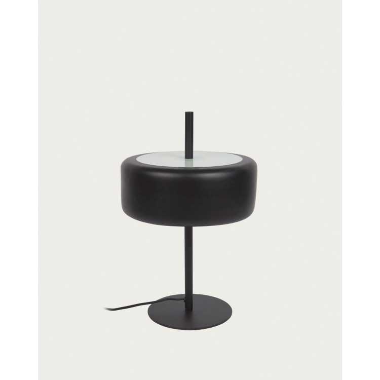 FRANCISCA LAMP IN BLACK METAL AND GLASS
