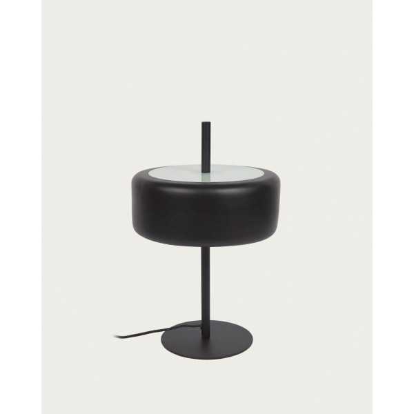 FRANCISCA LAMP IN BLACK METAL AND GLASS
