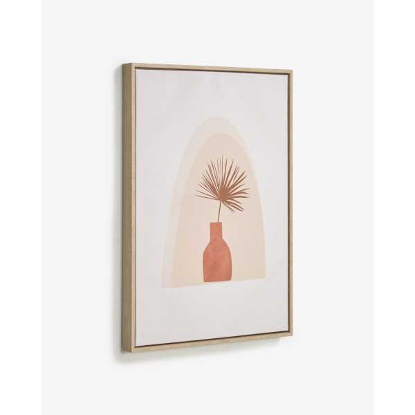 IZEM PAINTING VASE WITH BROWN FLOWERS...