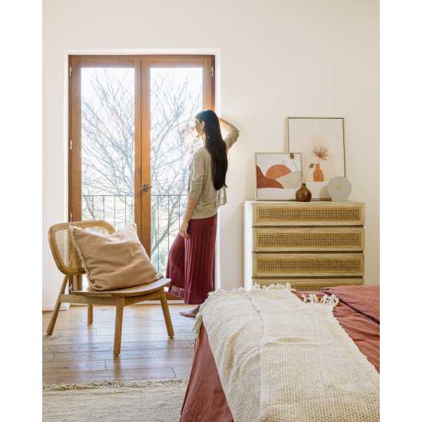 TABLEAU IZEM VASE AVEC FLEURS MARRON...