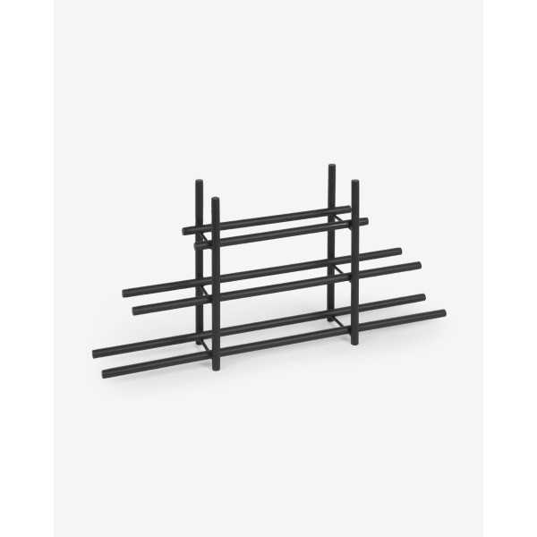 SHIZU BOTTLE RACK IN BLACK METAL