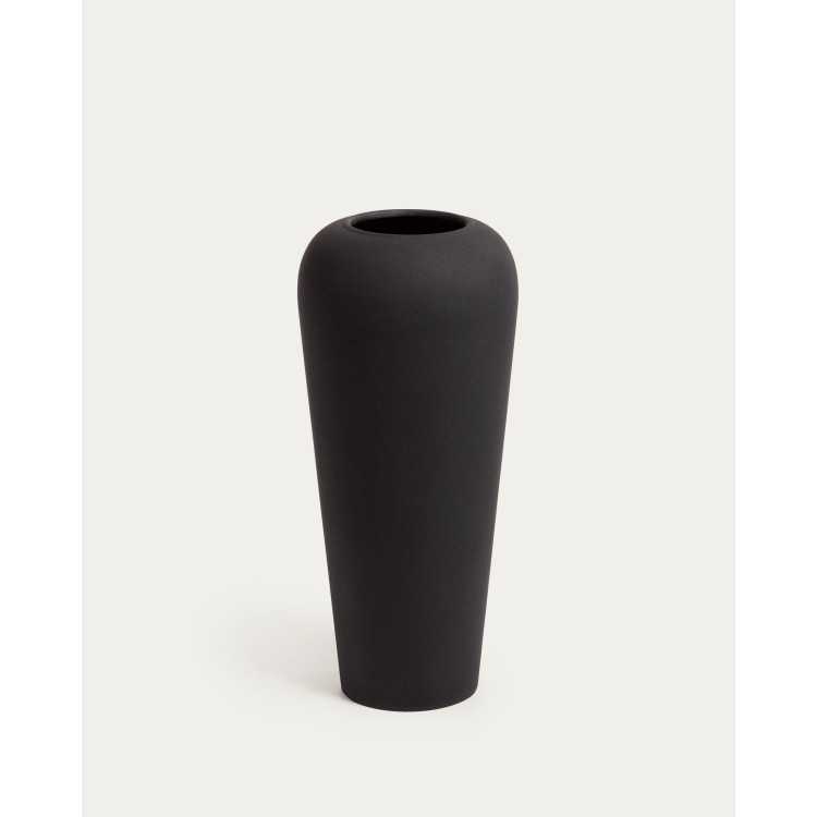 SMALL WALTER VASE 40 CM BLACK METAL