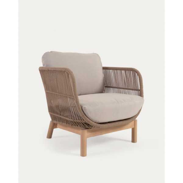 CATALINA ARMCHAIR IN BEIGE ROPE AND...
