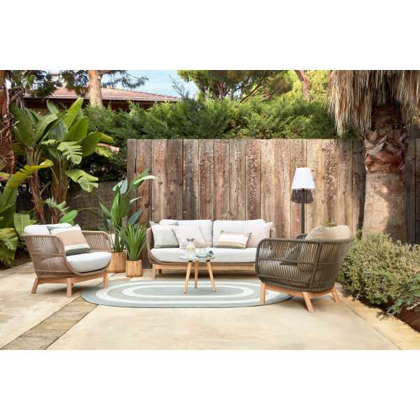 CATALINA ARMCHAIR IN BEIGE ROPE AND...