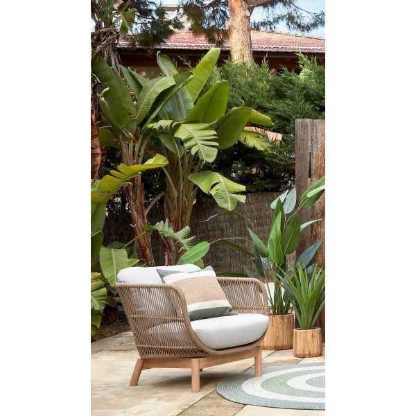 CATALINA ARMCHAIR IN BEIGE ROPE AND...