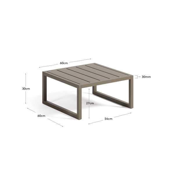 SIDE TABLE COMOVA EXTERIOR ALUMIN...
