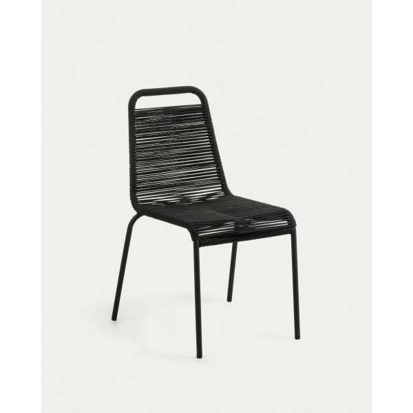LAMBTON CHAIR IN BLACK ROPE AND BLACK...