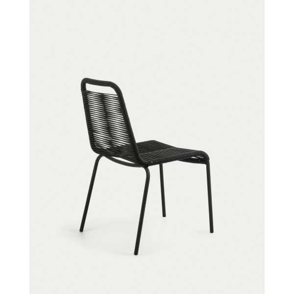 LAMBTON CHAIR IN BLACK ROPE AND BLACK...