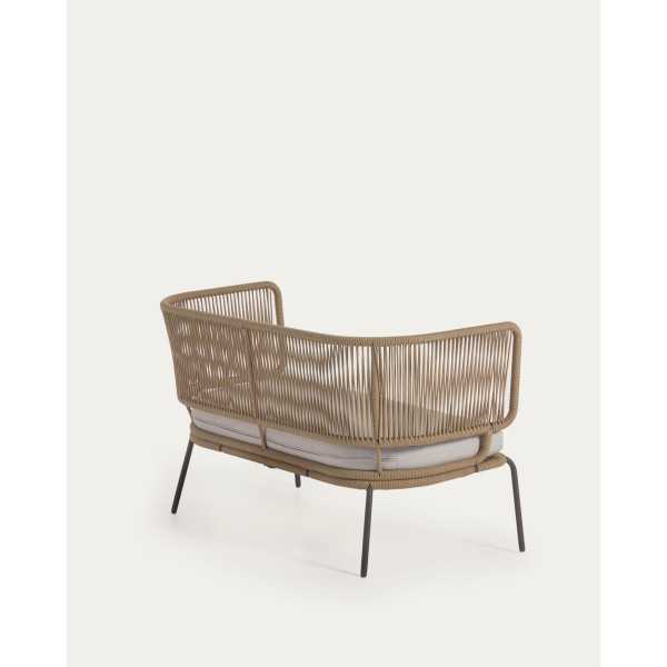 NADIN 2-SEATER SOFA IN BEIGE ROPE AND...