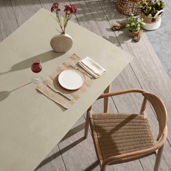 NINA CHAIR IN SOLID ACACIA WOOD AND...