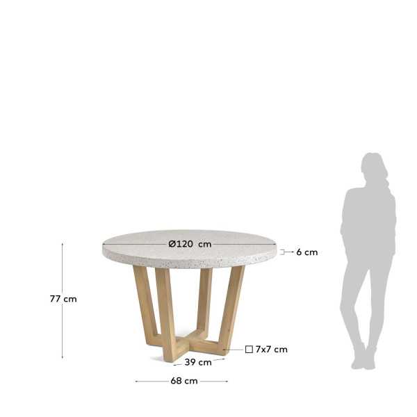 SHANELLE ROUND TABLE Ø 120 CM IN...