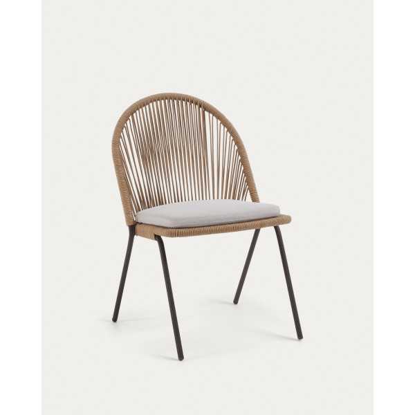 SHANN CHAIR IN BEIGE ROPE AND...
