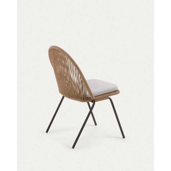 SHANN CHAIR IN BEIGE ROPE AND...