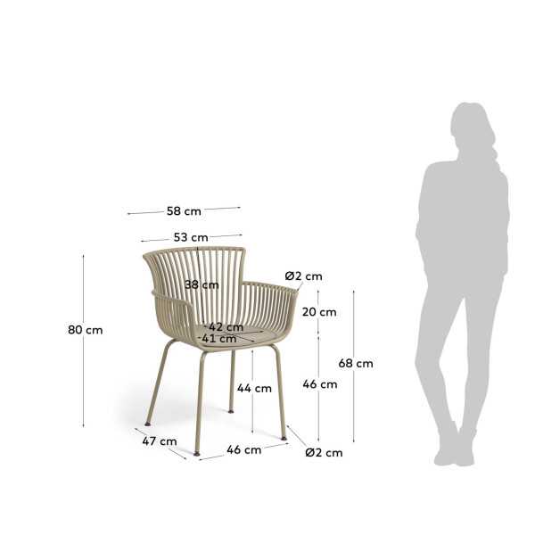 CHAISE DE JARDIN SURPIKA BEIGE
