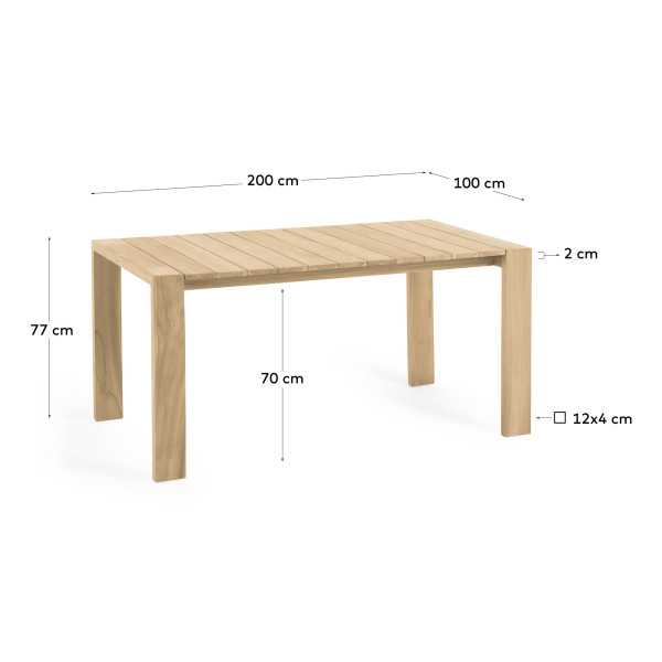 MESA EXTERNA VICTOIRE 200 X 100 CM...