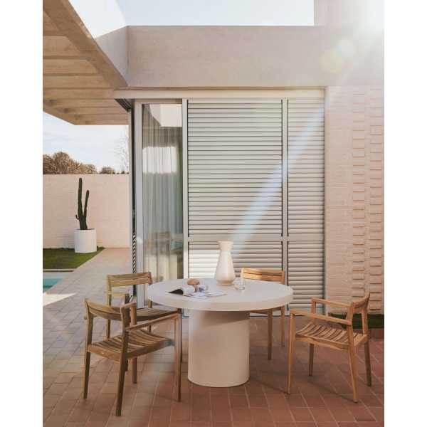 VICTOIRE OUTDOOR CHAIR IN SOLID TEAK...