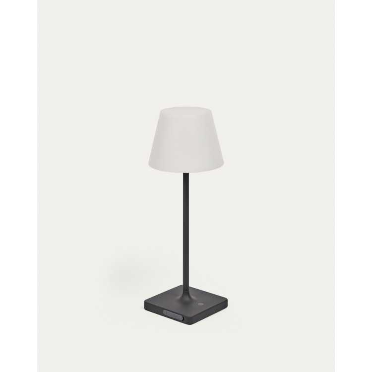 ALUNEY OUTDOOR TABLE LAMP WITH BLACK FINISH