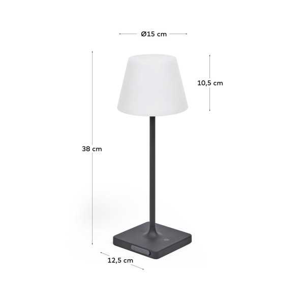 ALUNEY LÂMPADA DE MESA EXTERIOR COM...