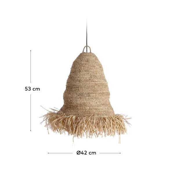 ABAJUR DE FIBRA NATURAL SHIANNE