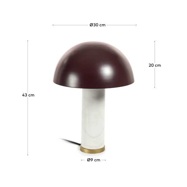 LAMPE DE TABLE ZORIONE MARBRE BLANC...