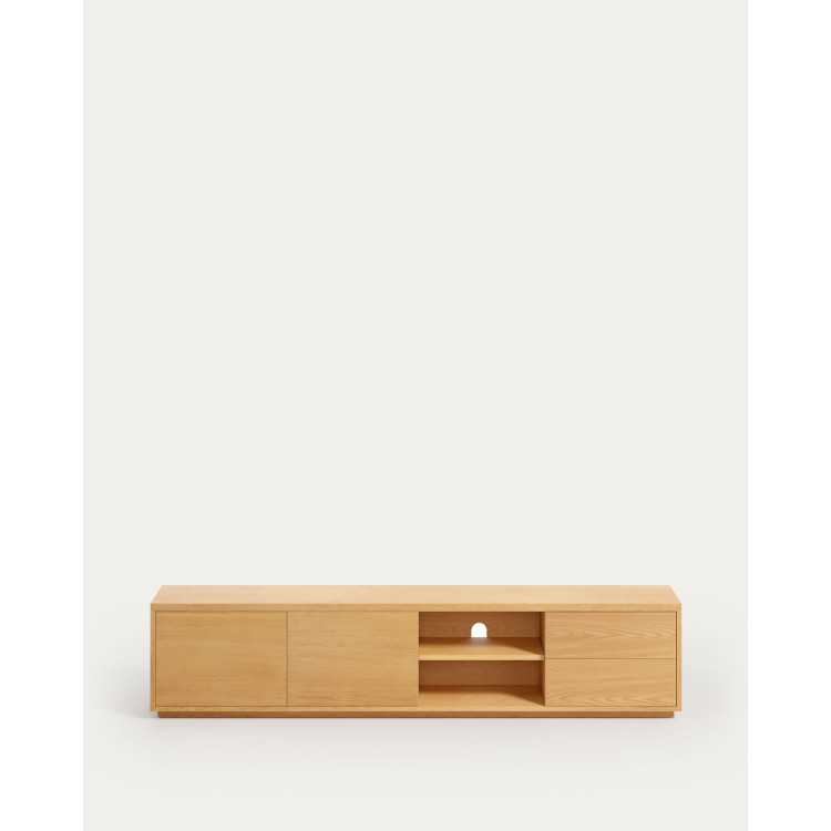 TV CABINET ABILEN 2 DOORS AND 2 DRAWERS OAK VENEER