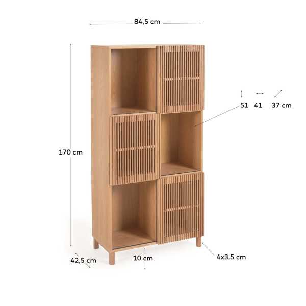 BEYLA SHELF IN SOLID OAK AND OAK PLYWOOD
