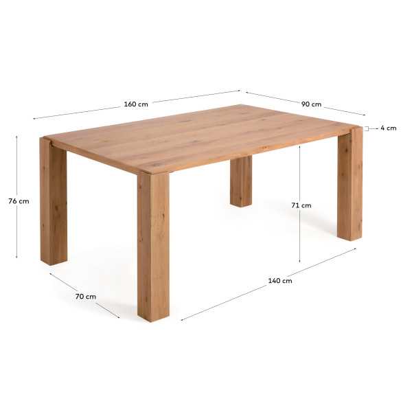 MESA DEYANIRA 160 X 90 CM EM...
